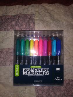 Pen Gear 30ct Permanent Marker Set 15 Different Vibrant Colors Fine Tips For Sale In Lakewood Wa Offerup