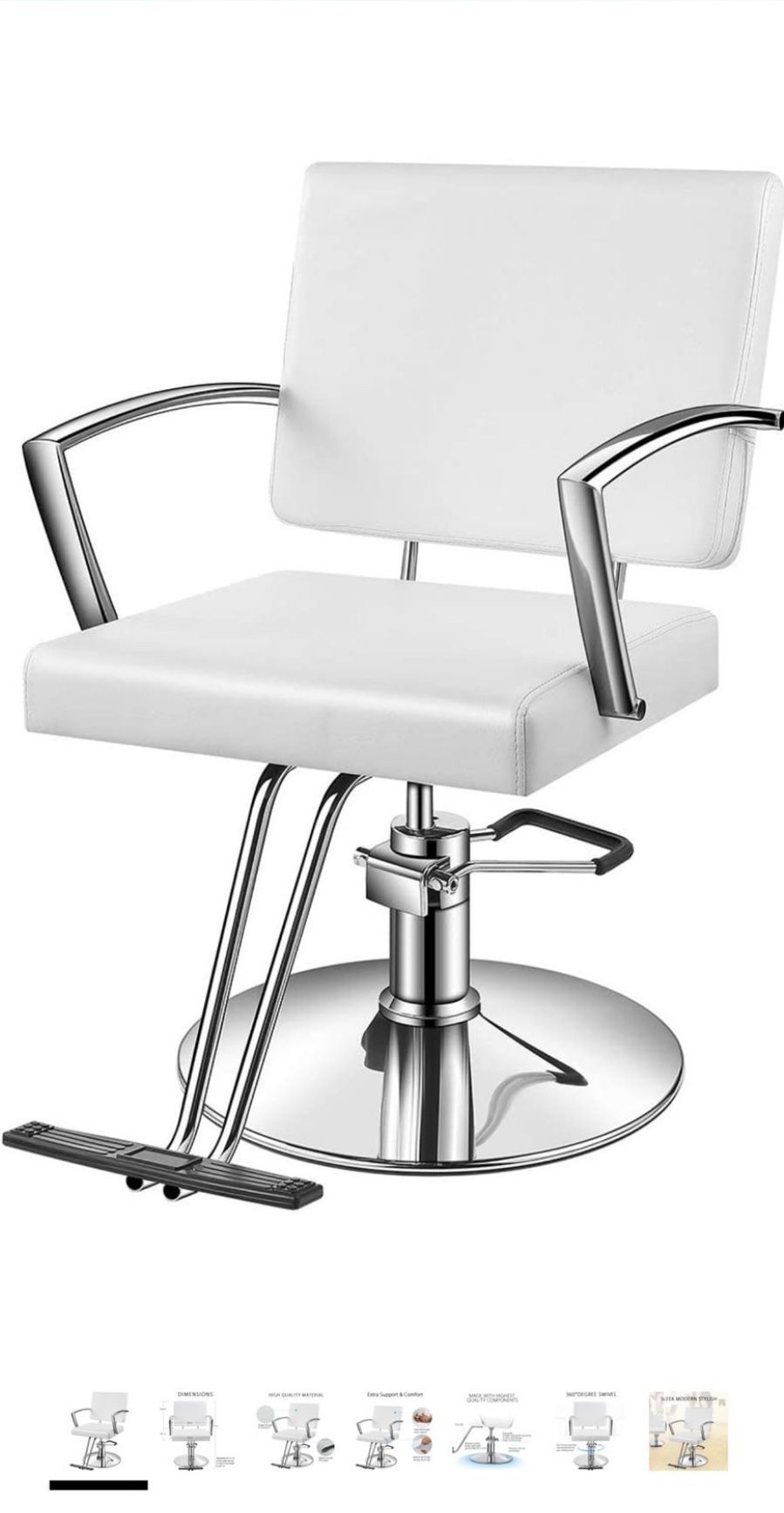 White Salon Chair 