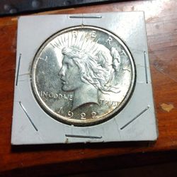 1922 D Liberty Morgan Peace Silver Dollar Coin  Thumbnail