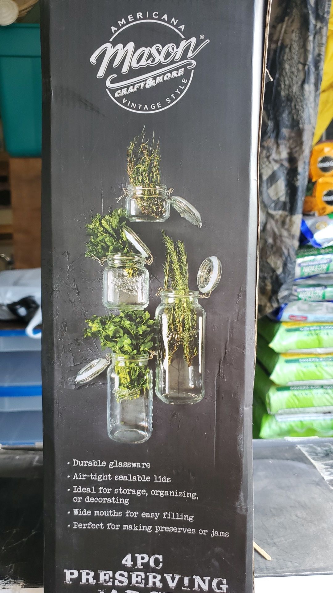 Mason 4Pc Preserving Jar Set