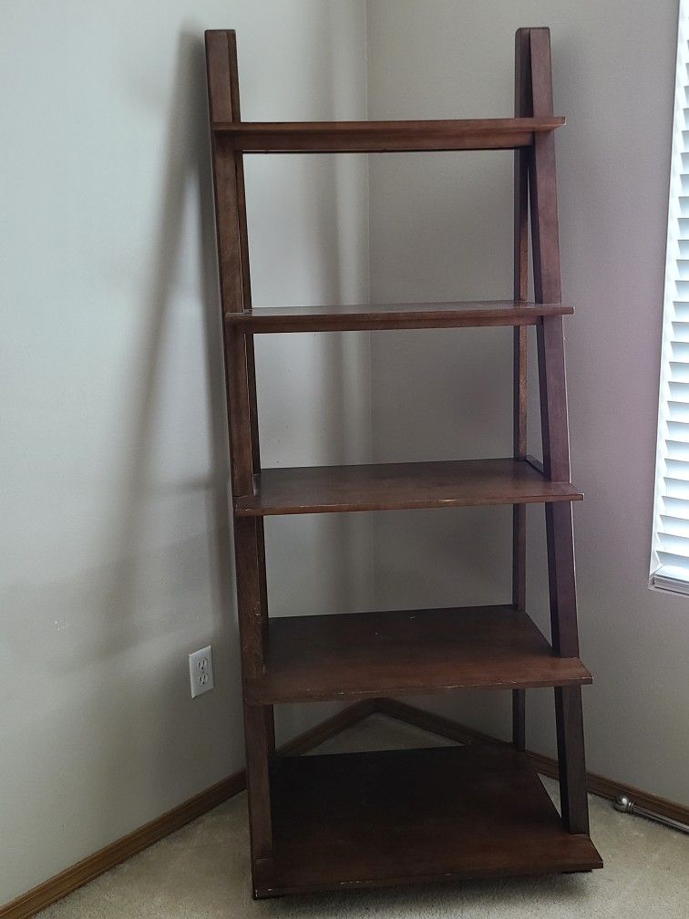Wood Ladder Shelf
