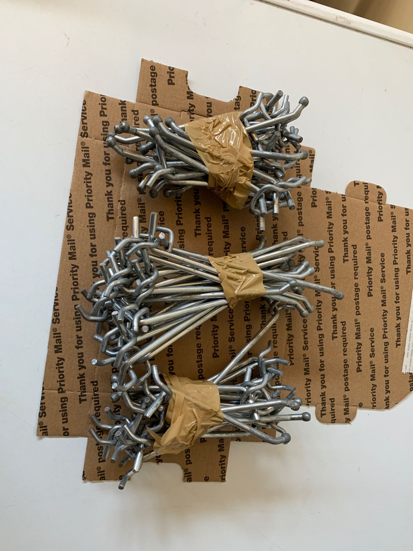 Metal Pepboard Hooks for Business New - set of 154 hooks