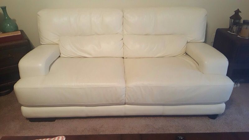 Cindy Crawford Home Bellamy Off White, Leather Sofa Tampa Fl