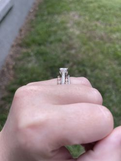 1.5 Ct White Gold Charles And Colvard Engagement Ring Thumbnail