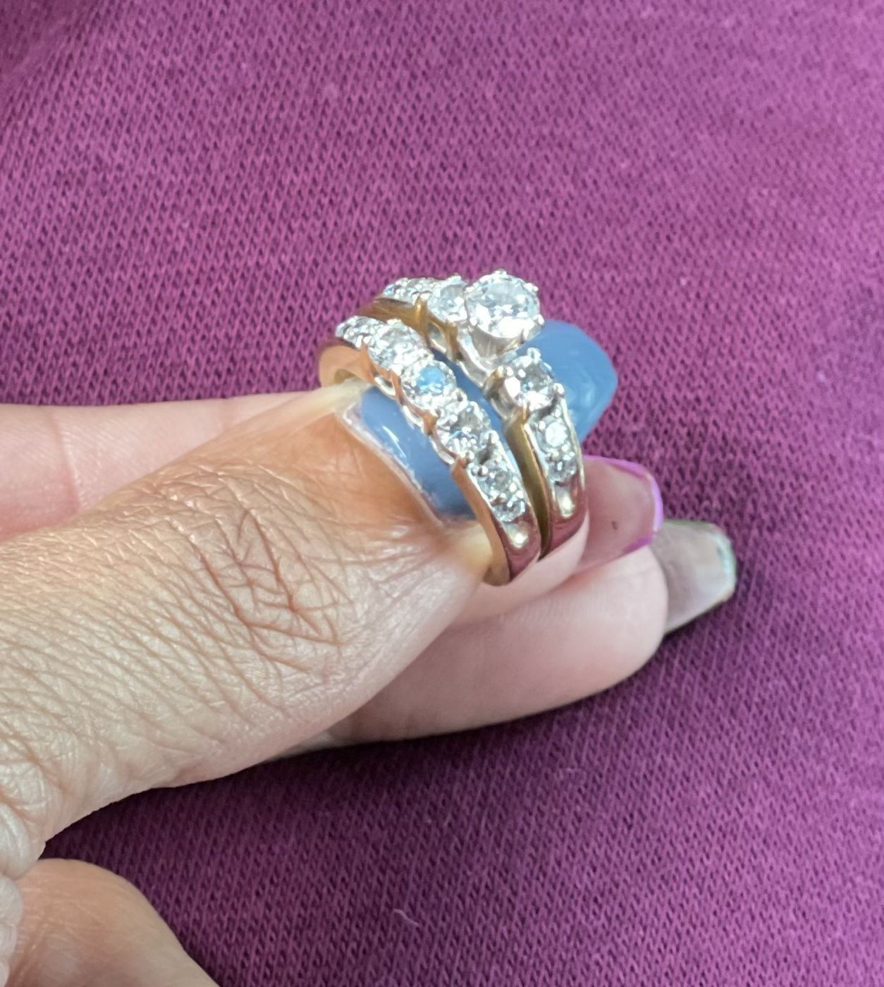 .5 Carat Gold Engagement Set