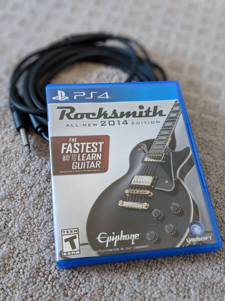 rocksmith 2014 edition with cable used
