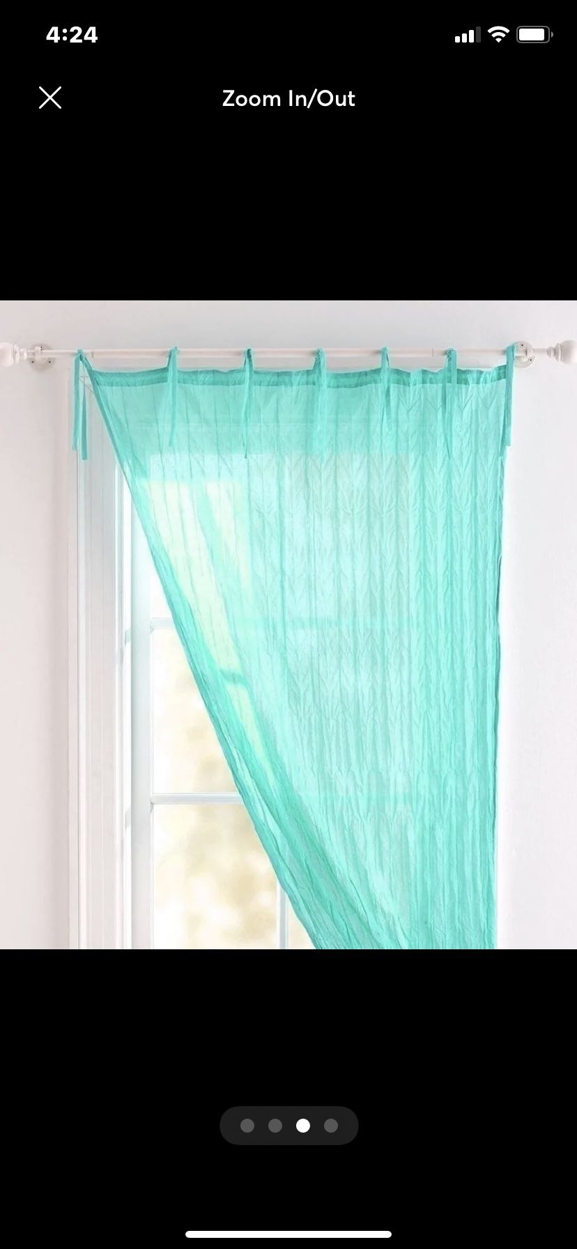 Pottery Barn Tie Top Curtains