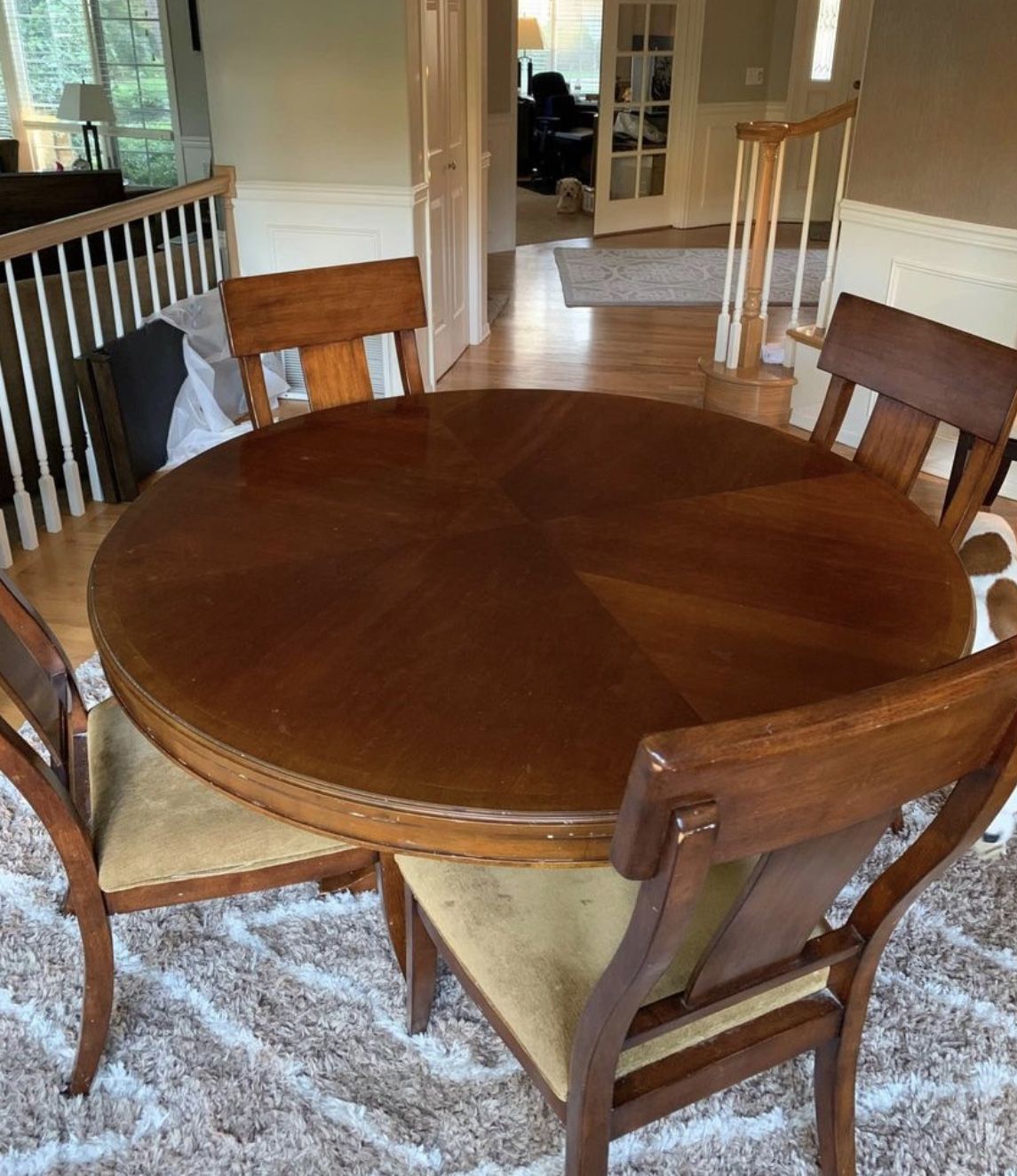 Solid Wood Round Table