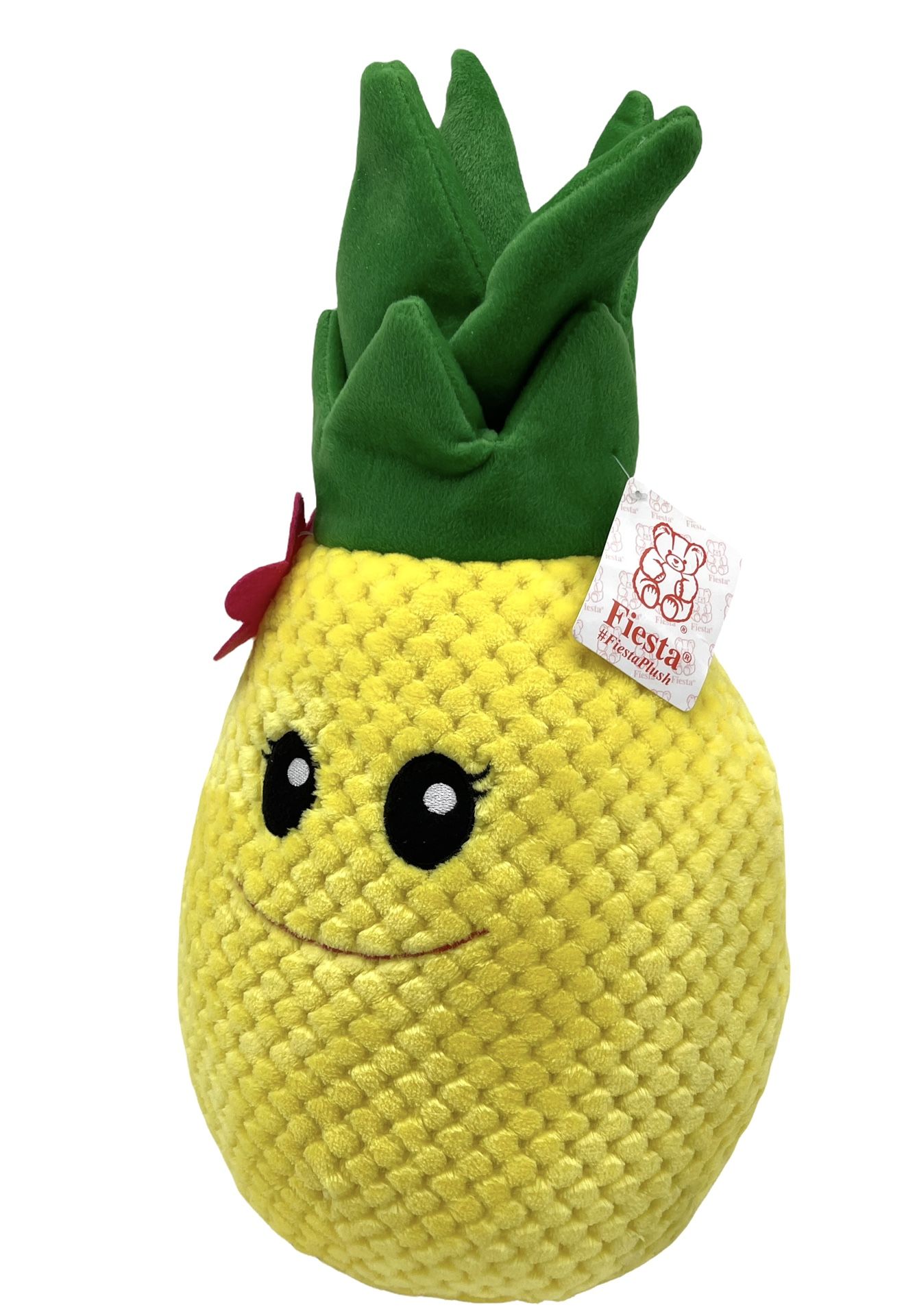 Giant Pineapple with Flower Plush Yellow Soft Extra Large 19 inches Girl Soft