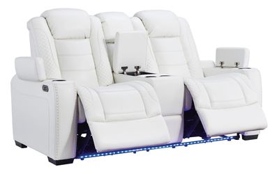 🌻Party Time Power White Reclining Loveseat with Console

 Thumbnail