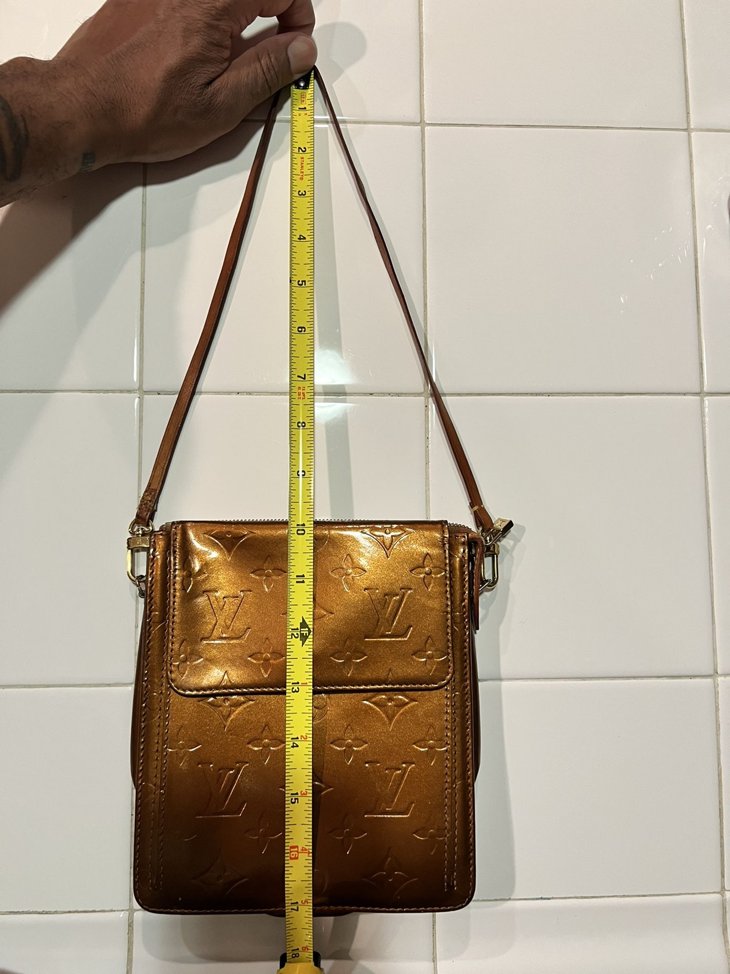 Louis Vuitton Copper Vernis Monogram Mott PM Bag
