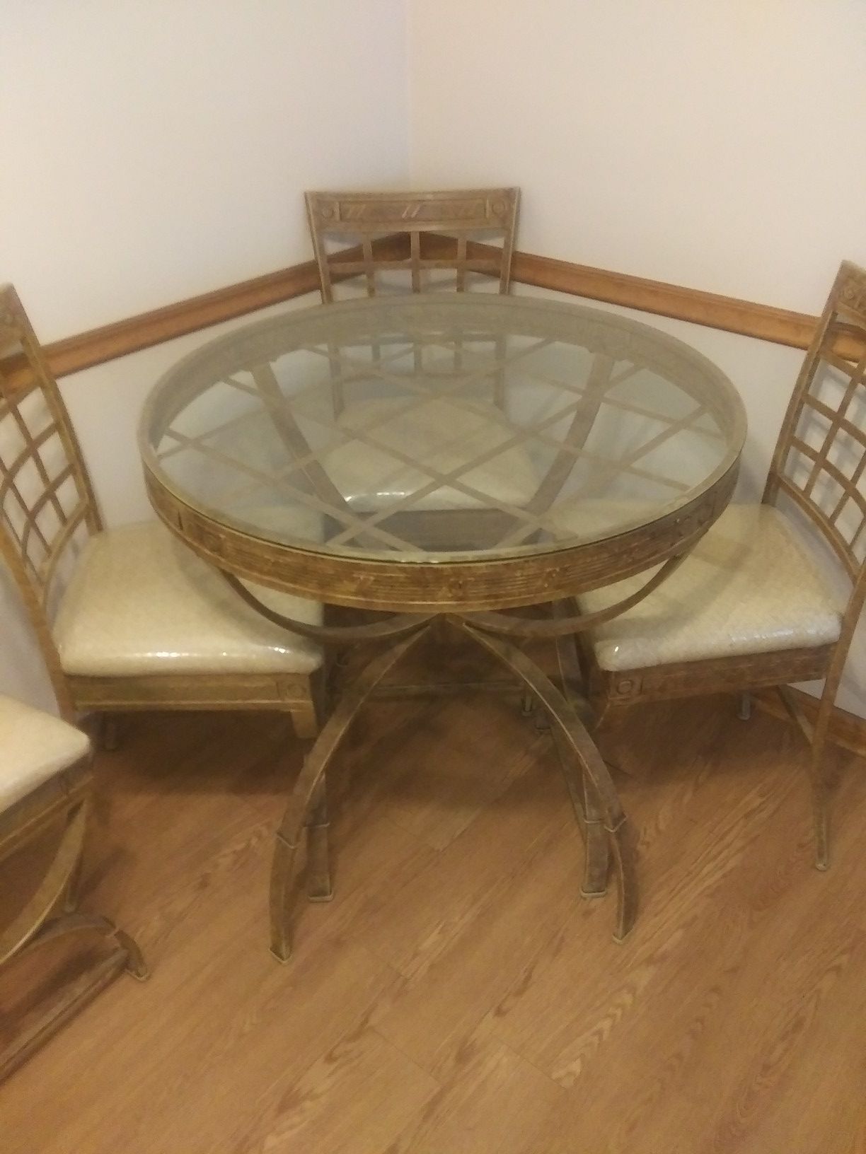 Table and 4 chairs