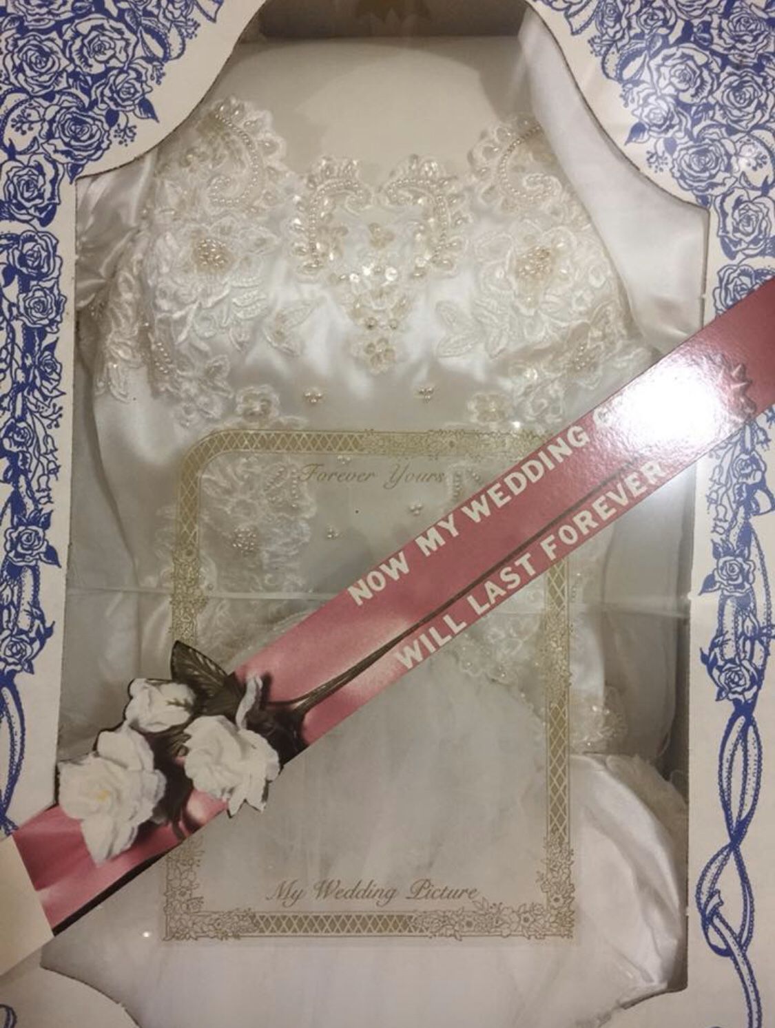 Wedding Gown & Accessories all preserved in box