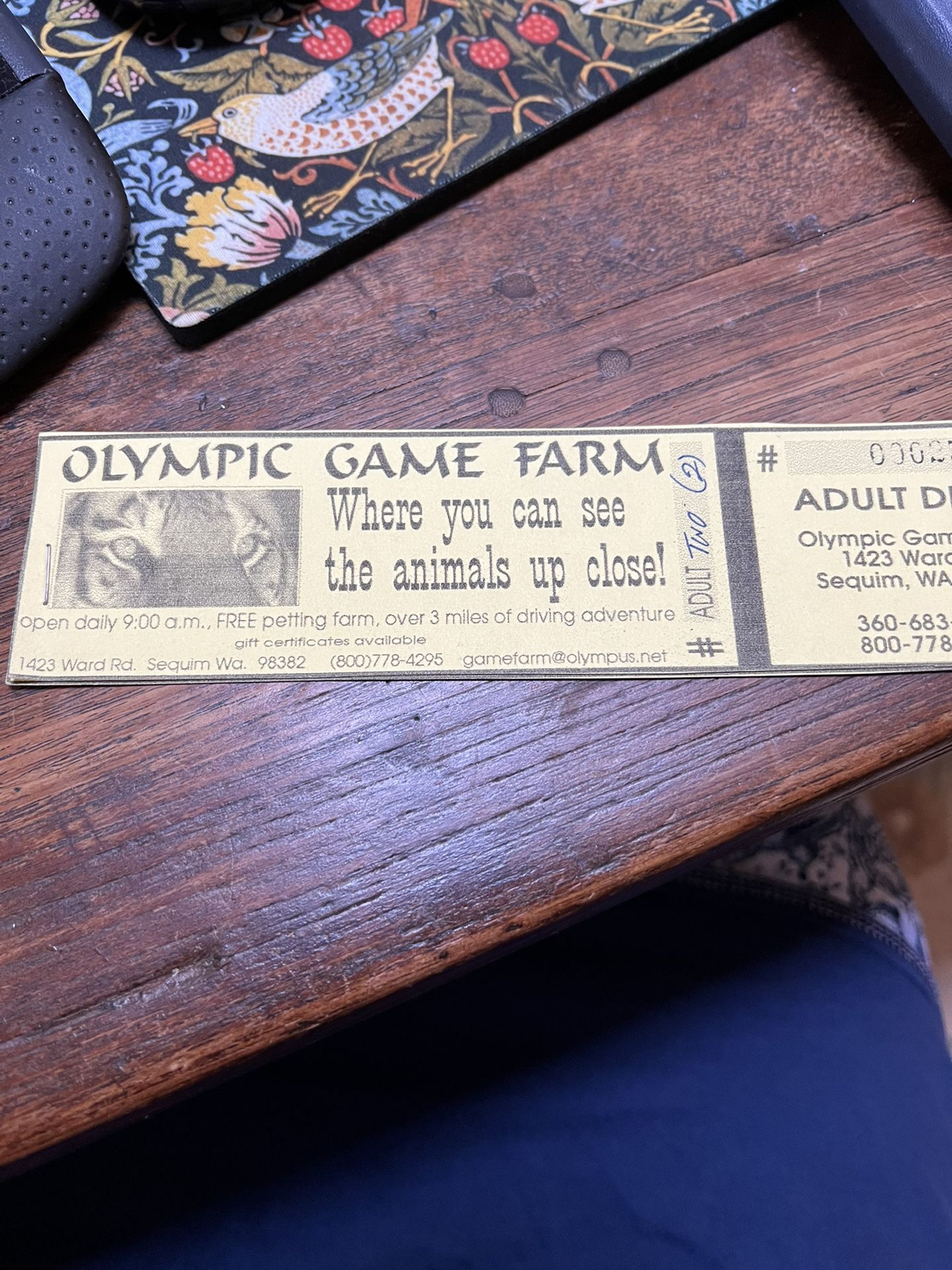 Olympic game Farm tickets