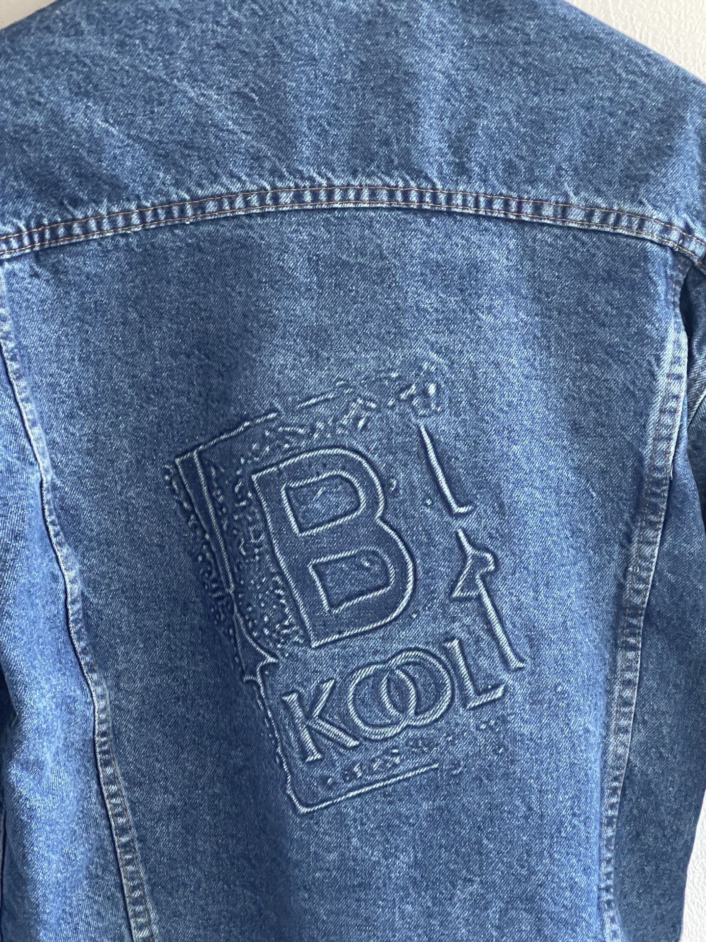 90's "B Kool" Denim Button Front Jacket Made in the USA   Bin n