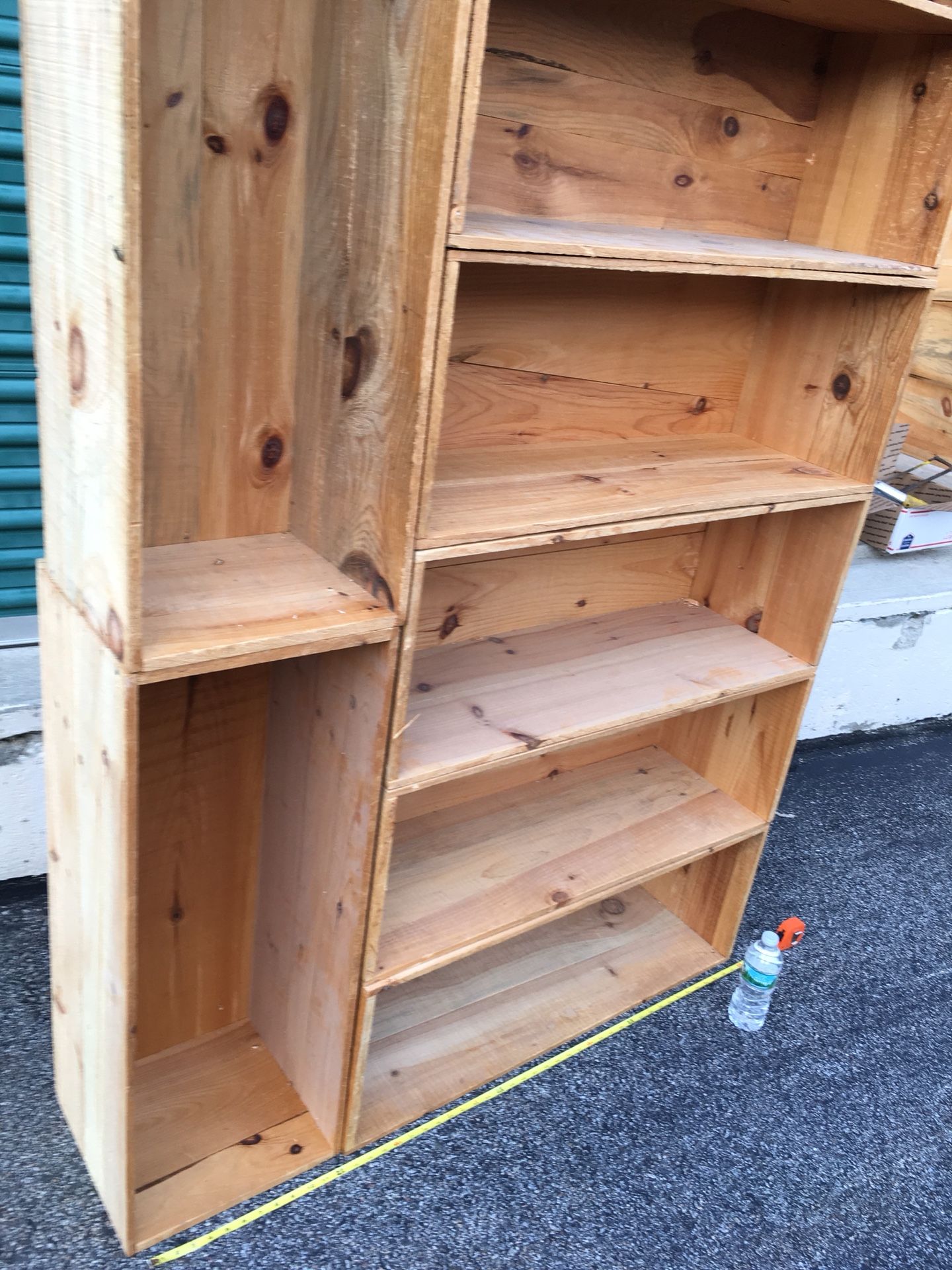 Solid wood rustic adjustable storage crates bookshelves. Lots of combinations $10 each