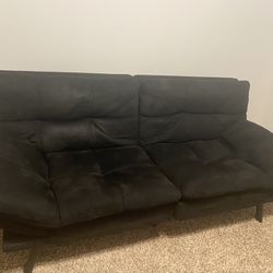Black Couch/ Futon  Thumbnail