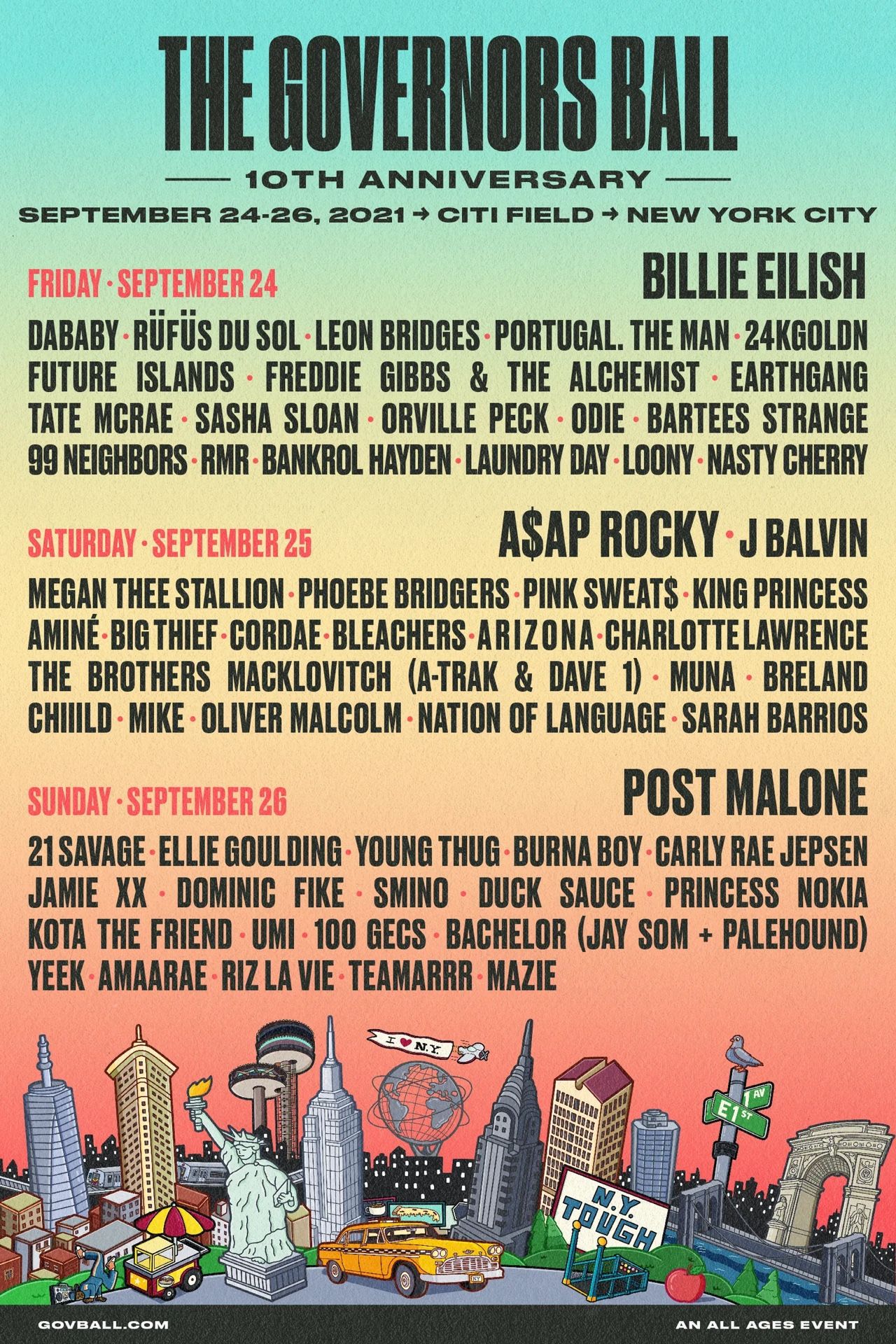 GA Three day Tickets To Government Ball ( Gov ball)