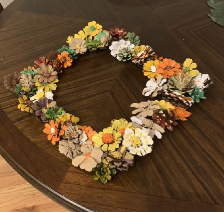Wreath Handmade Ga Pinecone