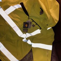 Caehartt Hi- Visibility Waterproof Jacket . Size - Xl Thumbnail
