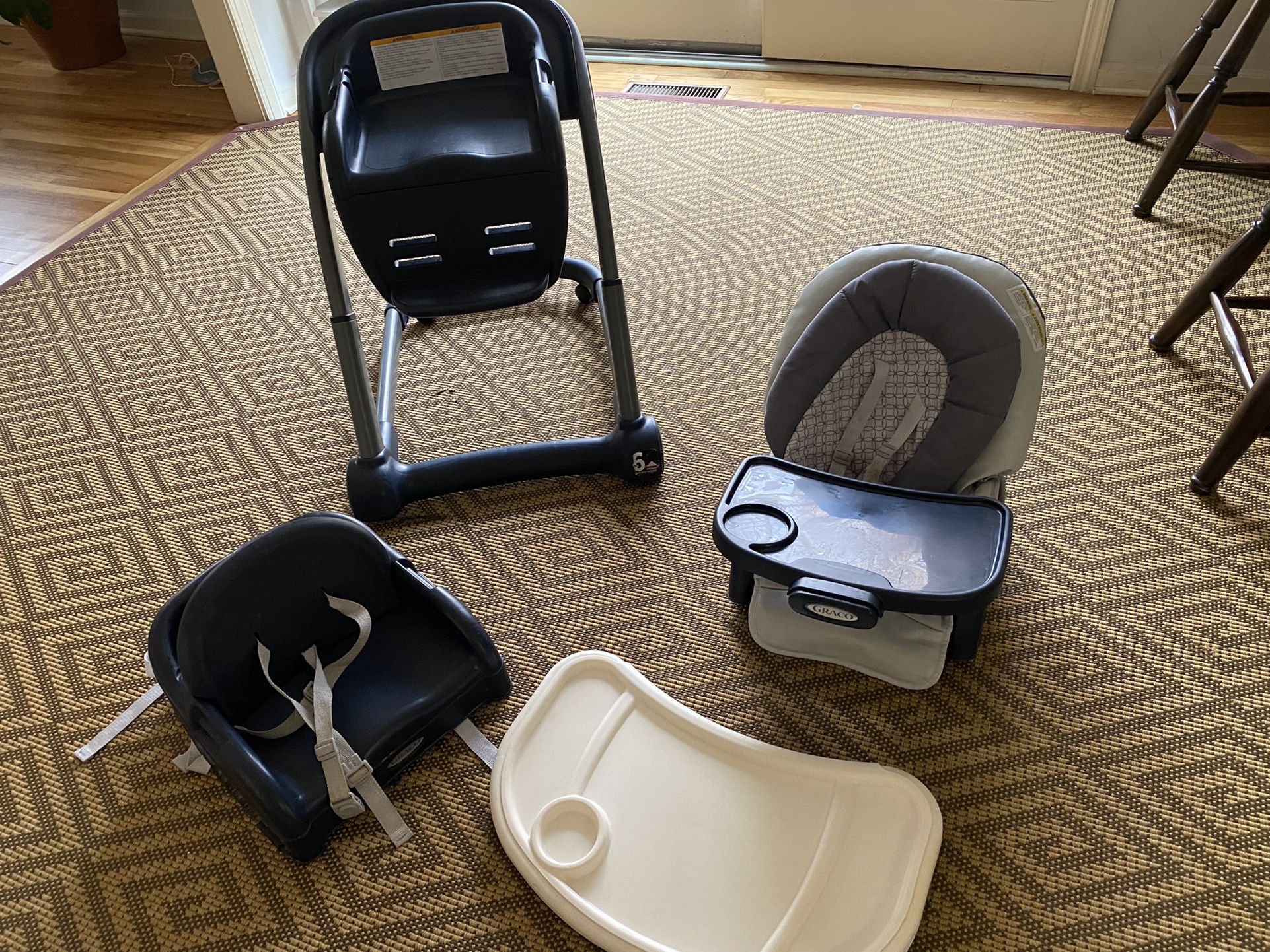 Graco Adjustable High Chair With Booster Seat