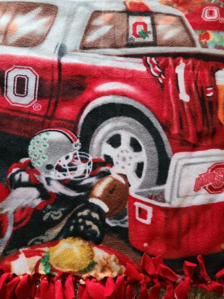 Beautiful Ohio state throw blanket