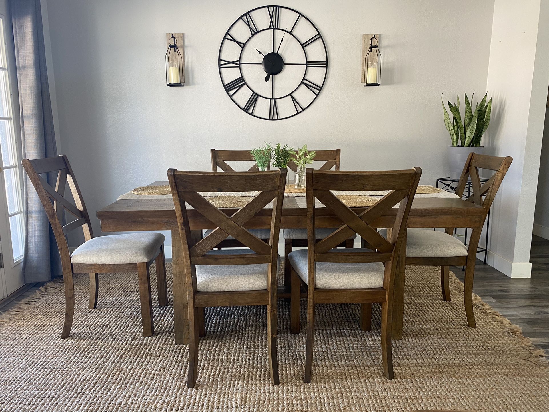 New Farmhouse Style Dining Set