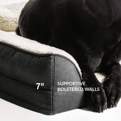 Bedsure Orthopedic Memory Foam Dog Bed - Dog Sofa with Removable Washable Cover & Waterproof Liner, Couch Dog Beds for Pets up to 50lbs Thumbnail