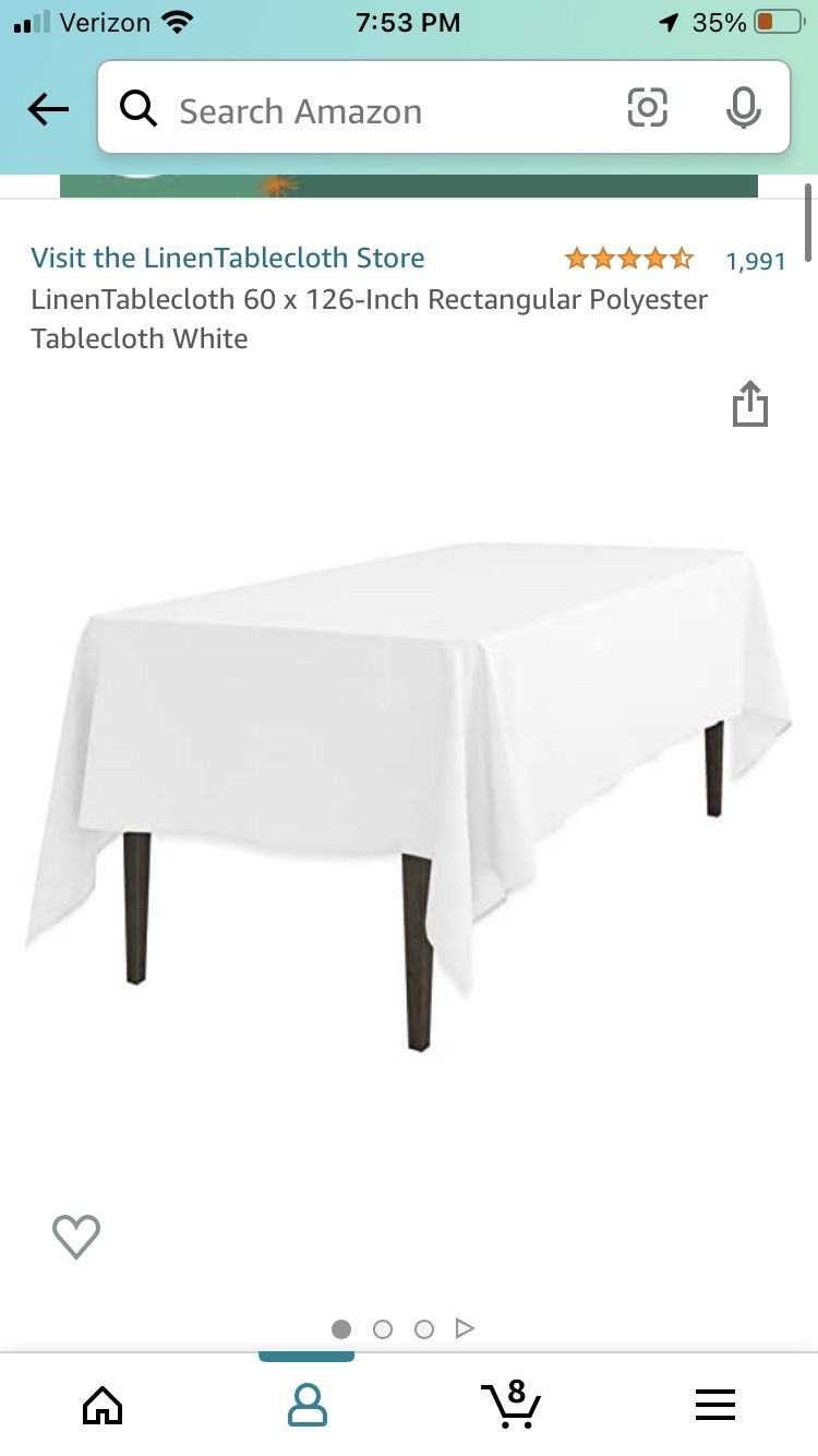 14 Qty Round And Rectangular Tablecloths