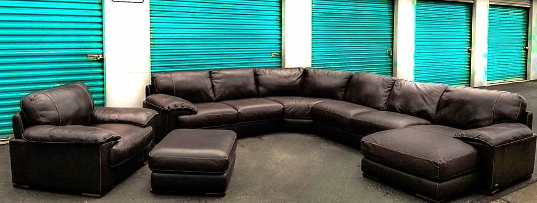 Natuzzi Cindy Crawford Sectional With, Cindy Crawford Sectional Leather