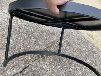 Round Metal/glass Outdoor Table Thumbnail