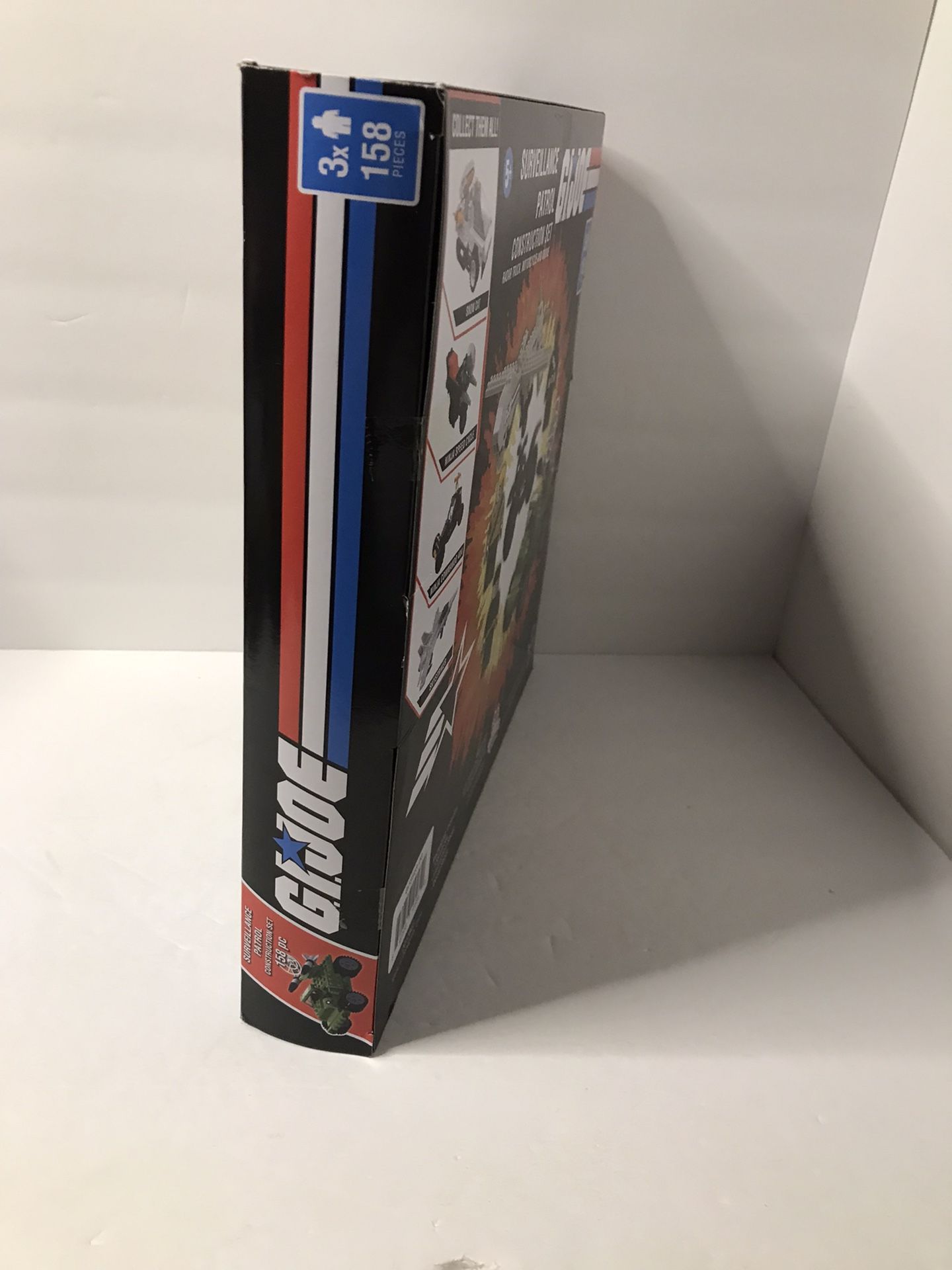 G.I.JOE SURVEILLANCE PATROL CONSTRUCTION BUILDING SET • 158 PIECES CONSTRUCTION SET 3X MAN 5+