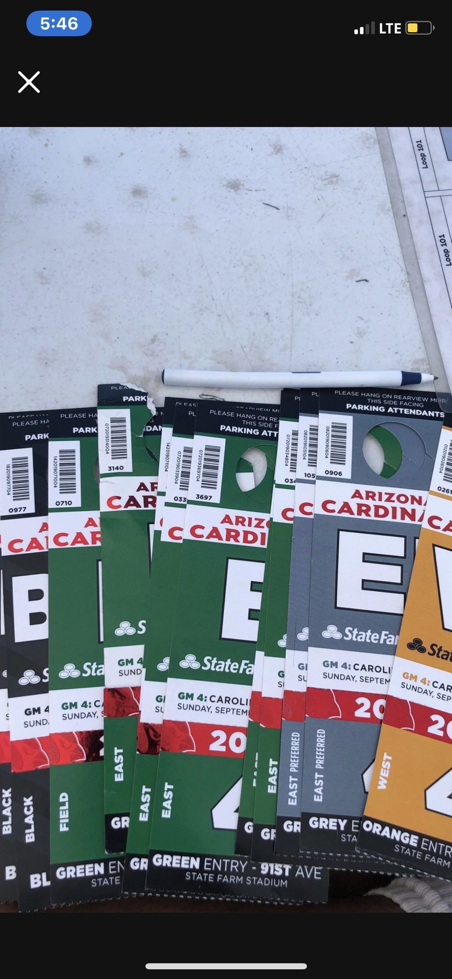 Parking Passes For Arizona Cardinals Vs Houston Texans Oct 23rd, 2021