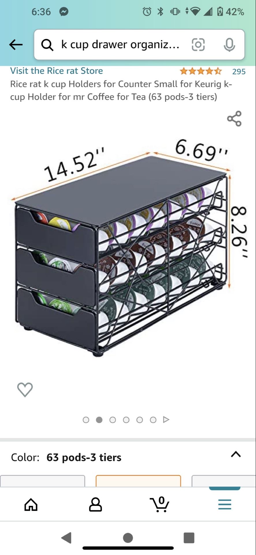 Coffee organizer