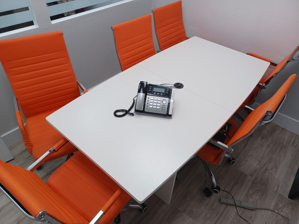 Office Furniture: Chair, Filing Cabinets , Conference Table, & Computer Workstation