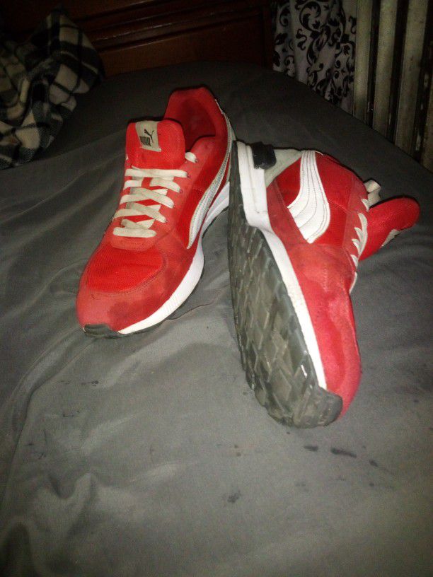 Red Pumas Size 9.5