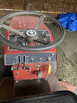 Wheel Horse Hydraulic Tractor With 60” Cutting Deck And Rototiller  Thumbnail