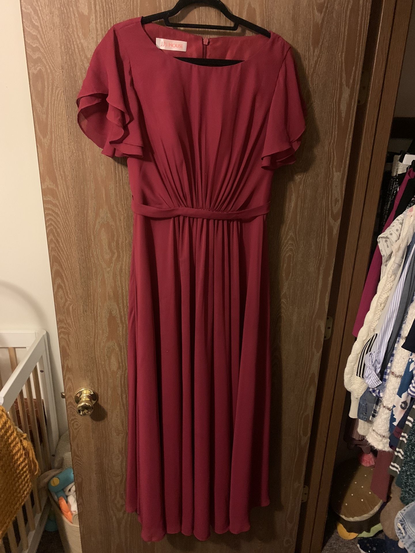 JJs House Burgundy Dress