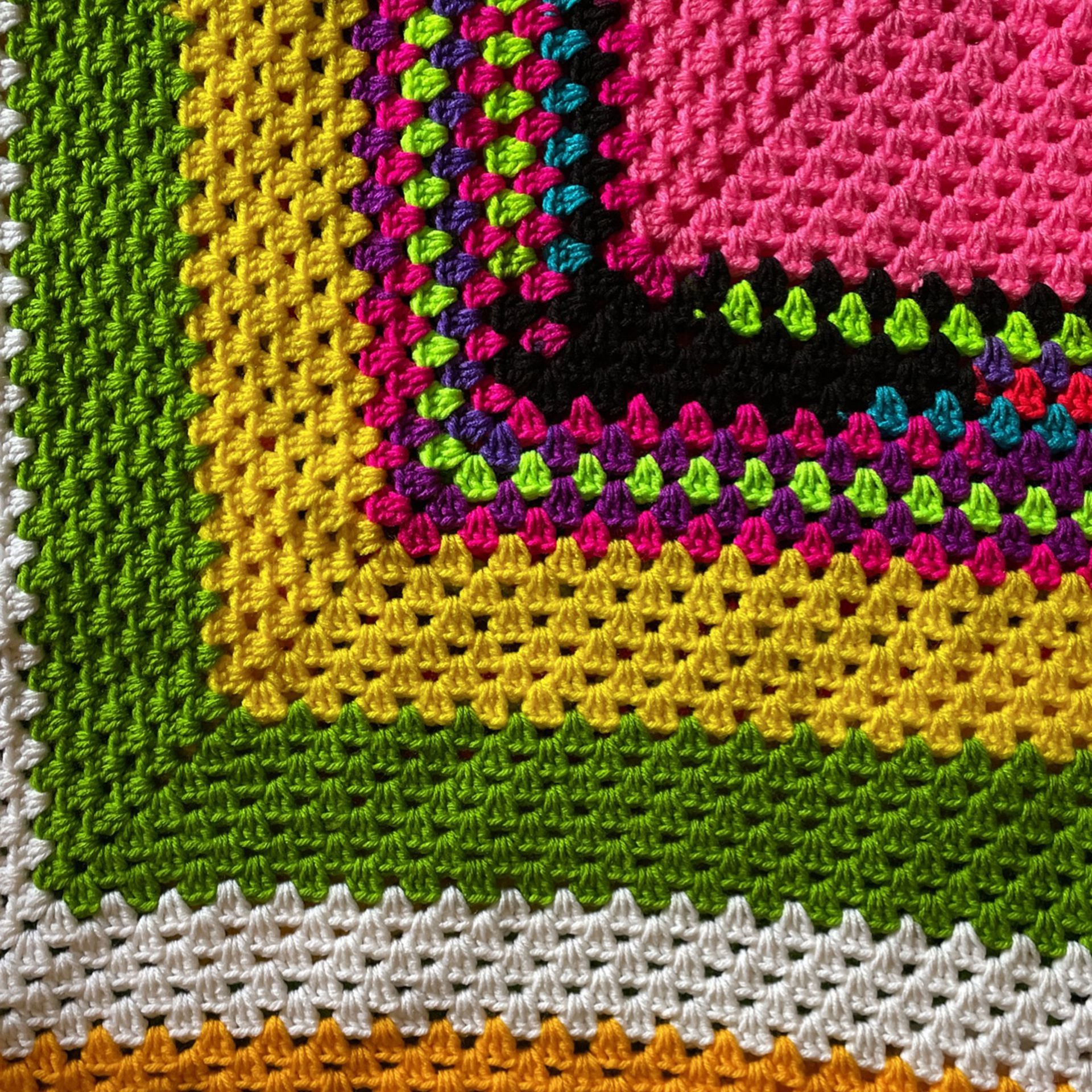 Handmade Crochet Blanket, Throw Blanket 