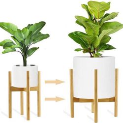  condition: new   Plant Stand Indoor Mid Century Beech Wood Tall Flower Pot Holder, Potted Stand Display Rack,Fit Pot Size of 10-12 inches(Pot NOT Inc Thumbnail