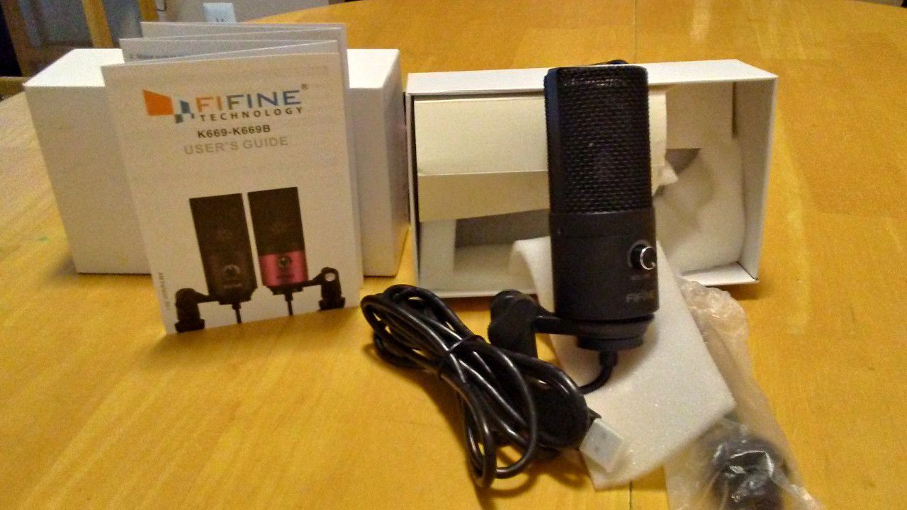 Fifine Technology USB Condenser Microphone K669-K669B.