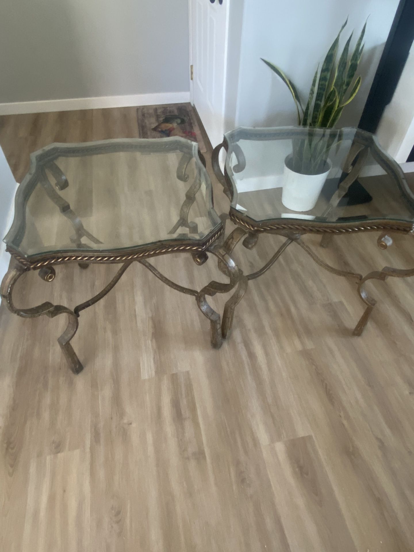 4 Metal/Glass Coffee Tables