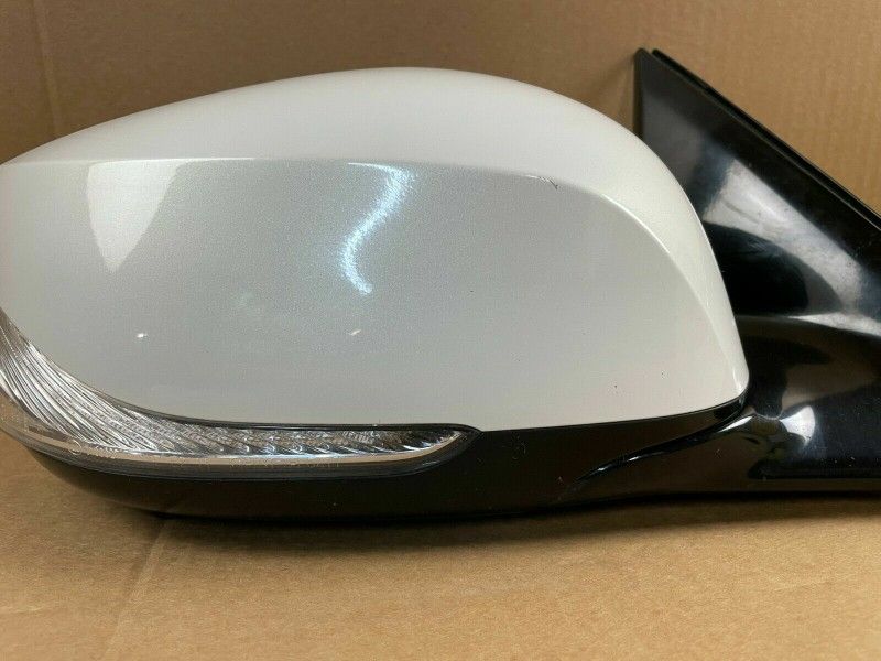 14-20 INFINITI Q50 RIGHT PASSENGER SIDE VIEW DOOR MIRROR W/ CAMERA WHITE