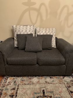 Two Living Room Sofa’s , Cleaned Before It’s Sold And Ready to Pick Up. Only Damage Is In  Two Of The Cushions Back Thumbnail