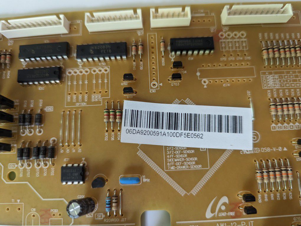 Part # PP-DA94-02663A For Samsung Refrigerator Electronic Control Board