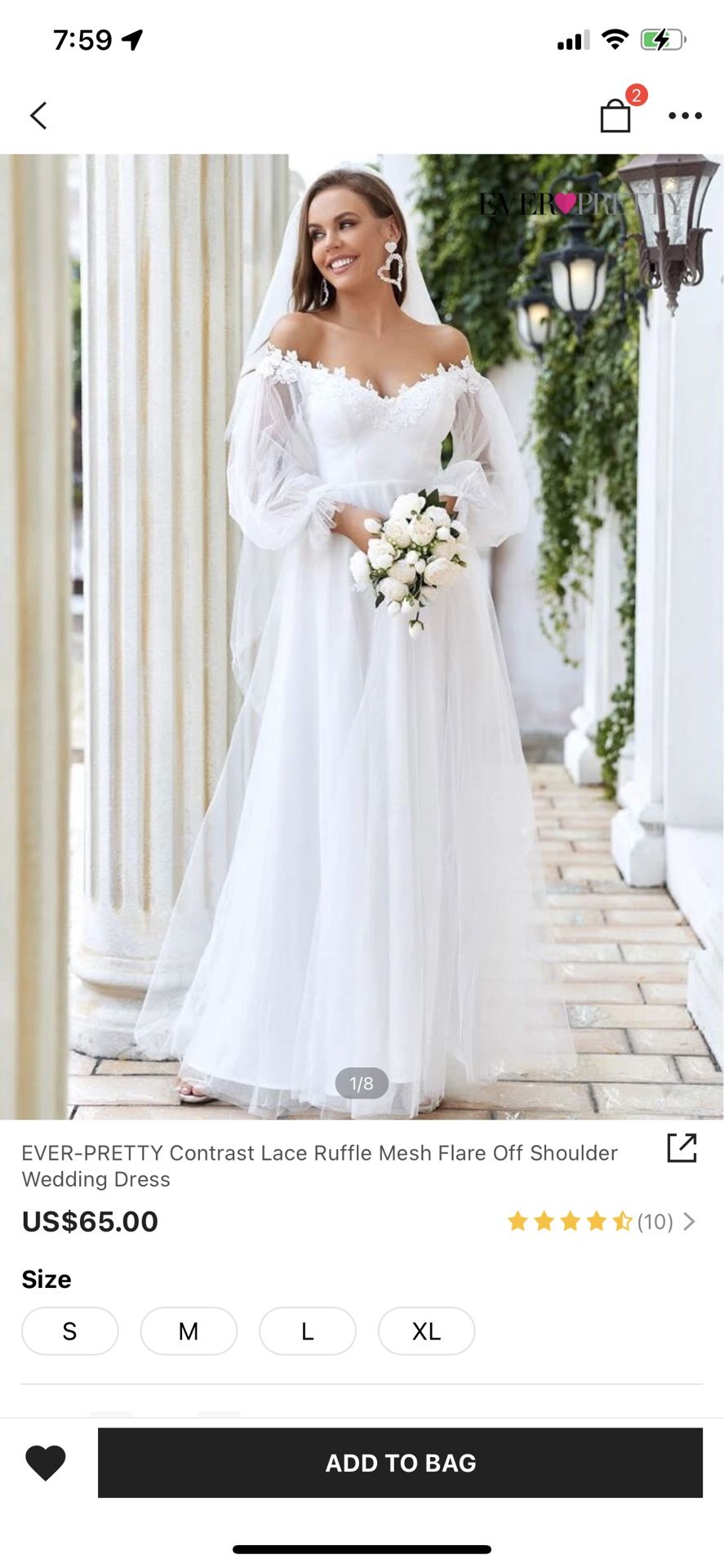 Wedding Dress And Belt