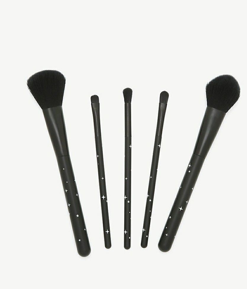 Floral Coffin Makeup Brush Set & HolderNEW 5 brushes & 1 Holder