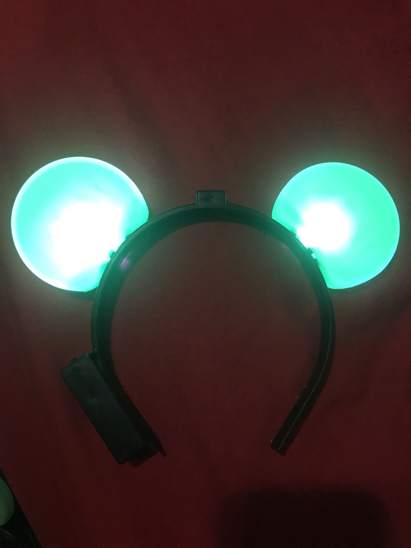 Mickey mouse ears with led lights