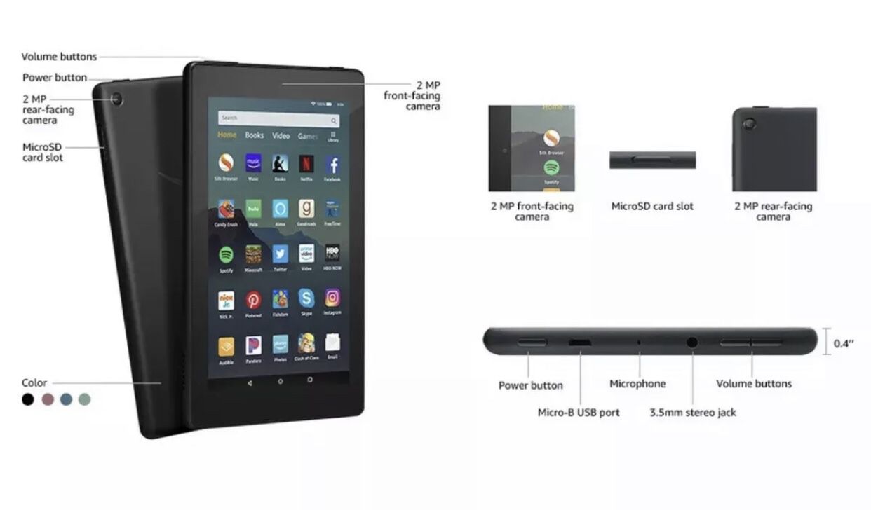 Amazon Kindle Fire HD 7 16GB, Wi-Fi, 7in - Black