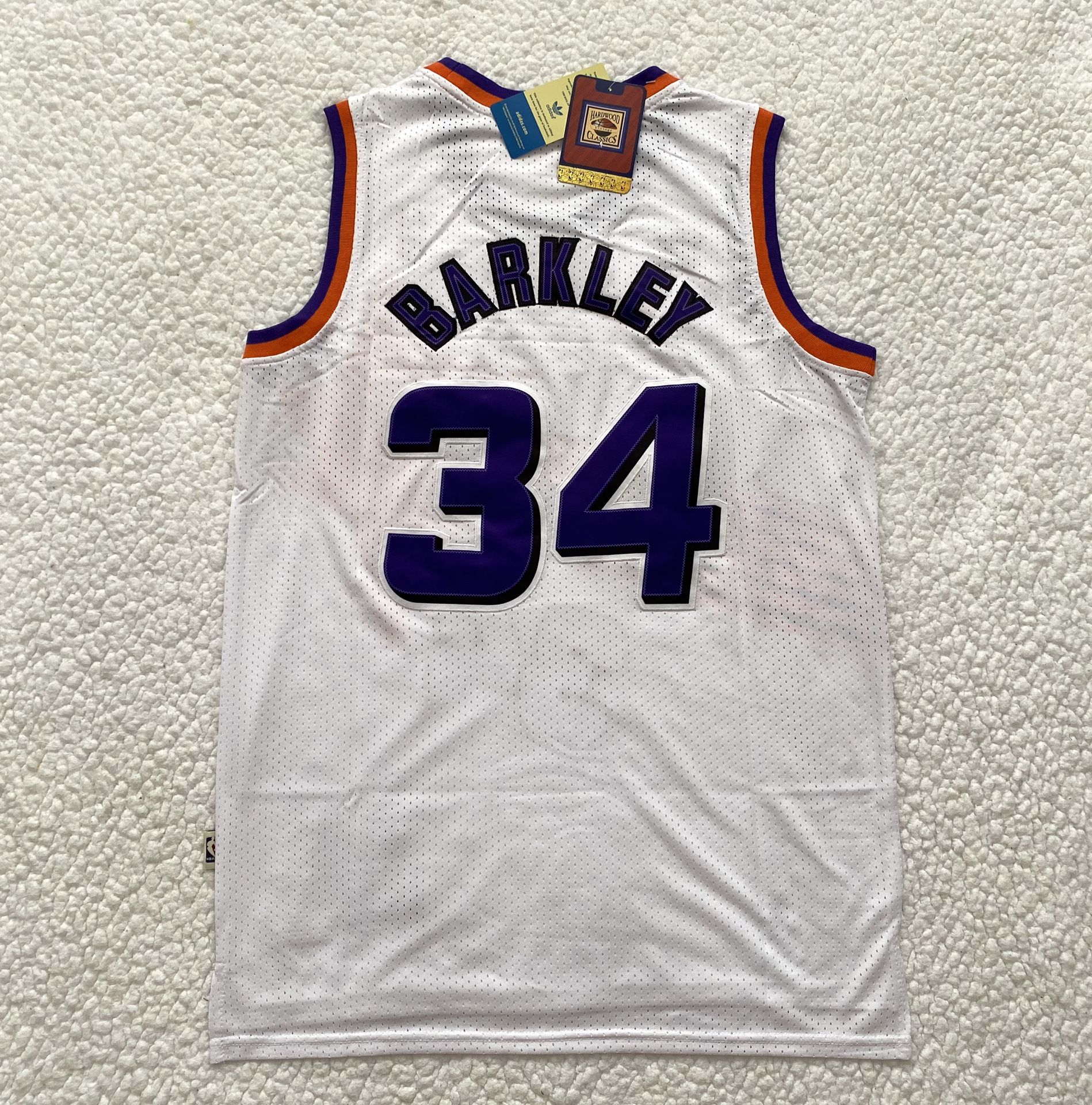 Charles Barkley Phoenix Suns Basketball Jersey - NBA Retro Vintage White Basketball Jersey - Brand New - Menโs - Size L / XL
